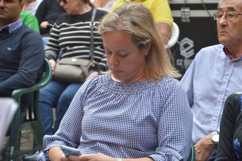 Sonsoles Martín, candidata a la Alcaldía de Telde, el pasado sábado en el acto de presentación de la candidatura que encabeza (Foto TA)